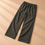 Callum Brushed-Cotton Drawstring Wide-Leg Trousers