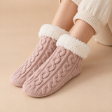 Rosalind Plush Knit Slipper Socks