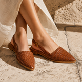 Milano Woven Slingback Flats