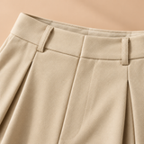 Imogen Pleated Wide-Leg Tailored Trousers