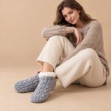 Rosalind Plush Knit Slipper Socks
