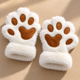 Mabel Plush Cat Paw Mittens