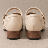 Firenze Floral Lace Mary Janes