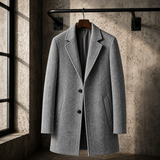 Belluno Wool Herringbone Overcoat