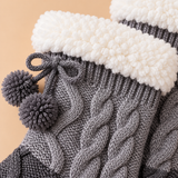 Linnea Cable-Knit Fleece-Lined Slipper Socks
