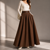Lucia Pleated Maxi Skirt