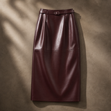 Valeria Leather Pencil Skirt