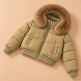 Calista Faux-Fur Hooded Puffer Jacket