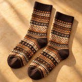 Soledad Fair Isle Crew Socks