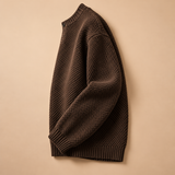 Heath Textured-Knit Henley Neck Sweater
