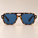 Fenwick Acetate-Look Aviator-Style Sunglasses