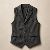 Herringbone Tailored Vest