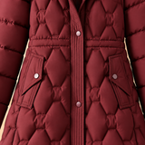 Delphine Quilted Hooded Long Puffer Coat