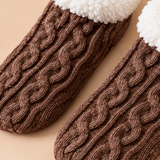 Rosalind Plush Knit Slipper Socks