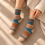 Nordic Knit Cushioned Crew Socks