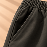 Callum Brushed-Cotton Drawstring Wide-Leg Trousers