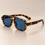 Fenwick Acetate-Look Aviator-Style Sunglasses