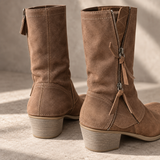 Brescia Zip Leather Boots