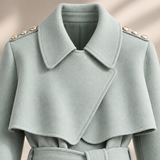 Fiorella Belted Cape Coat