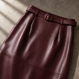 Valeria Leather Pencil Skirt