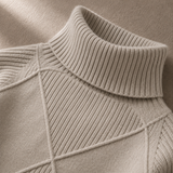 Elena Textured Turtleneck Sweater