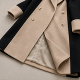 Claudia Contrast Panel Coat
