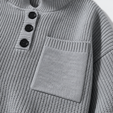 Lucien Button Neck Pullover