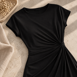Amélie Ruched Midi Dress