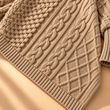 Odette Cable-Knit Asymmetric Roll-Neck Jumper