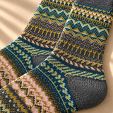 Nordic Knit Cushioned Crew Socks