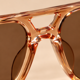 Fenwick Acetate-Look Aviator-Style Sunglasses