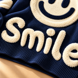 Willa Smiley-Motif Crew-Neck Knit Jumper