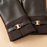Abigail Suede Boutique Buckle Gloves