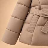 Greta Belted Hooded Puffer Jacket