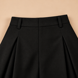 Imogen Pleated Wide-Leg Tailored Trousers