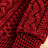 Odette Cable-Knit Asymmetric Roll-Neck Jumper