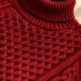 Odette Cable-Knit Asymmetric Roll-Neck Jumper