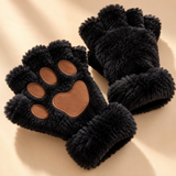 Mabel Plush Cat Paw Mittens