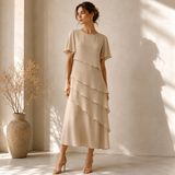 Clara Layered Midi Dress