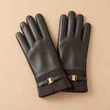 Abigail Suede Boutique Buckle Gloves