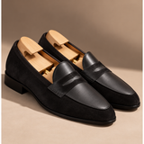 Pair of Milano suede penny loafers in Black