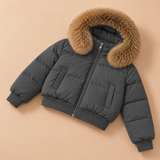 Calista Faux-Fur Hooded Puffer Jacket