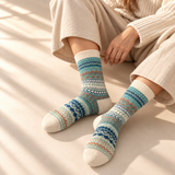 Nordic Knit Cushioned Crew Socks