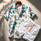 Riviera Tile Print Shirt Set