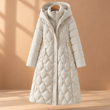 Delphine Quilted Hooded Long Puffer Coat