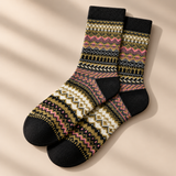 Nordic Knit Cushioned Crew Socks
