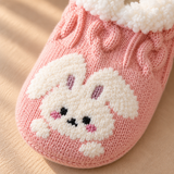 Odette Cable-Knit Critter Slipper Socks