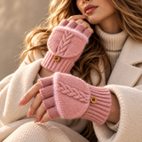 Serafina Cable-Knit Fingerless Gloves