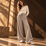 Elowen Drawstring Wide-Leg Pants