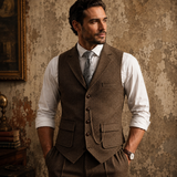 Herringbone Tailored Vest